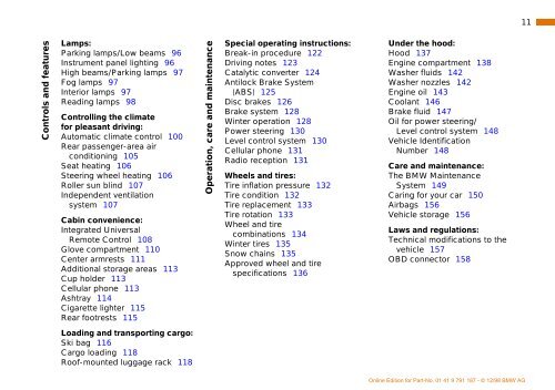 Owner's Manual for the vehicle. With a quick reference ... - E38.org