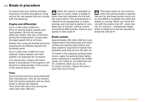 Owner's Manual for the vehicle. With a quick reference ... - E38.org