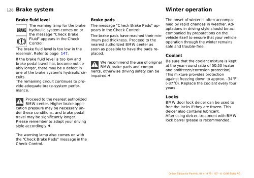 Owner's Manual for the vehicle. With a quick reference ... - E38.org