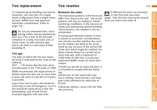 Owner's Manual for the vehicle. With a quick reference ... - E38.org