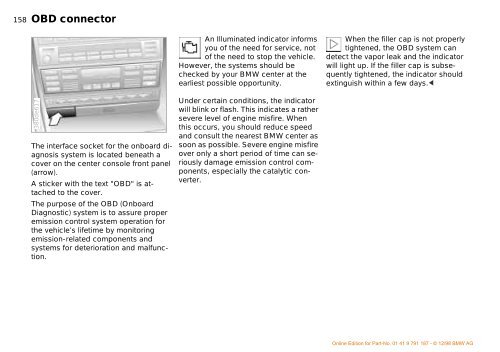 Owner's Manual for the vehicle. With a quick reference ... - E38.org