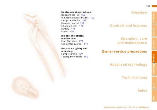 Owner's Manual for the vehicle. With a quick reference ... - E38.org