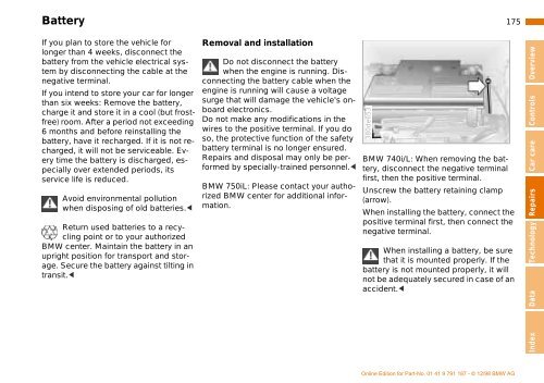 Owner's Manual for the vehicle. With a quick reference ... - E38.org