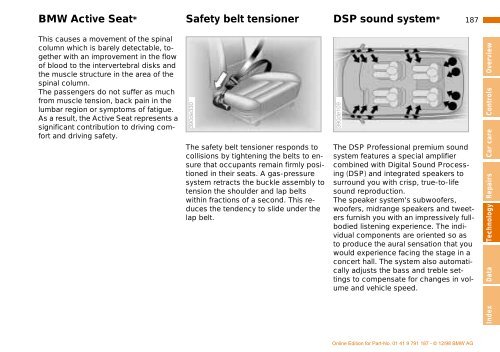 Owner's Manual for the vehicle. With a quick reference ... - E38.org