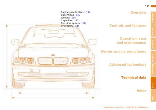 Owner's Manual for the vehicle. With a quick reference ... - E38.org