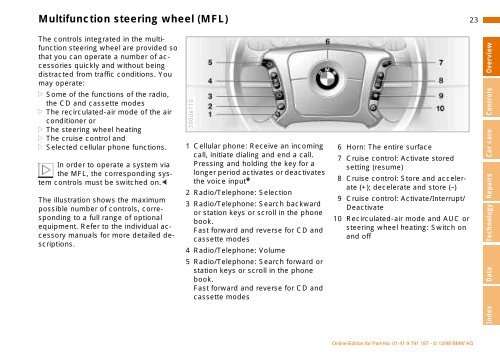 Owner's Manual for the vehicle. With a quick reference ... - E38.org