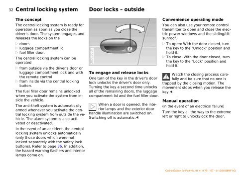 Owner's Manual for the vehicle. With a quick reference ... - E38.org