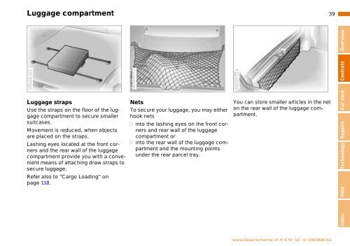 Owner's Manual for the vehicle. With a quick reference ... - E38.org