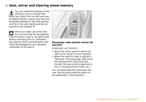 Owner's Manual for the vehicle. With a quick reference ... - E38.org