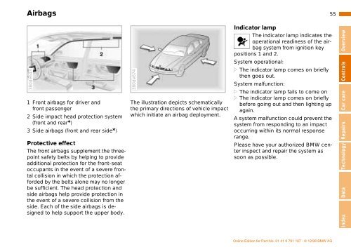 Owner's Manual for the vehicle. With a quick reference ... - E38.org