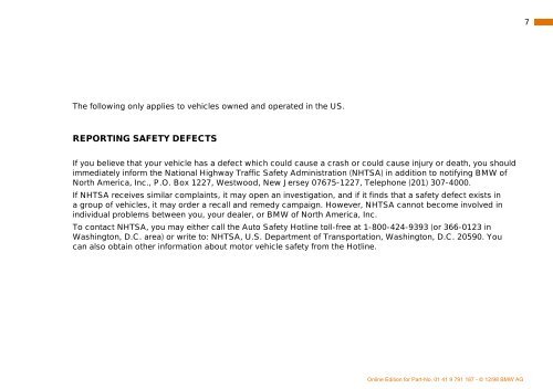 Owner's Manual for the vehicle. With a quick reference ... - E38.org