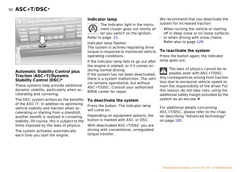 Owner's Manual for the vehicle. With a quick reference ... - E38.org