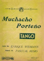 Muchacho porteño (tango-partitura)-Enrique Widmann_Pascual Remo (1945)