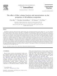 The effect of fibre volume fraction and mercerization on the ...