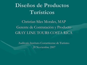 DiseÃ±os de Productos TurÃ­sticos - Costa Rica
