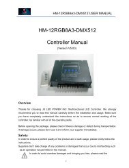 HM-12RGB8A3-DMX512 Controller Manual - Sign Lighting World
