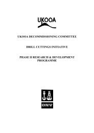 ukooa decommissioning committee drill cuttings ... - Oil & Gas UK