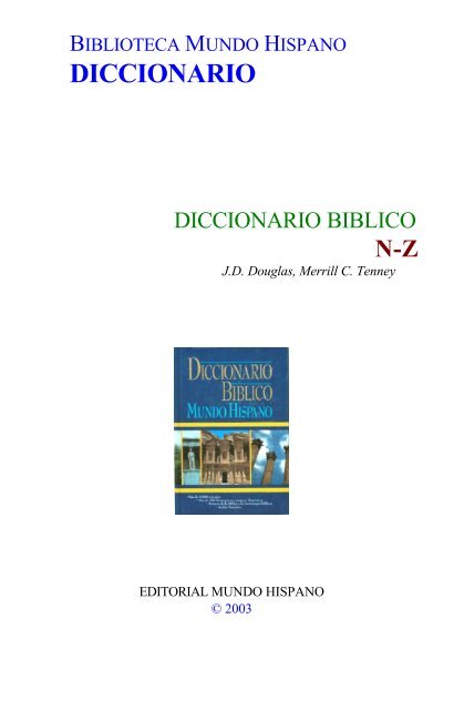 Diccionario Biblico N Z Diccionario Biblico N Z