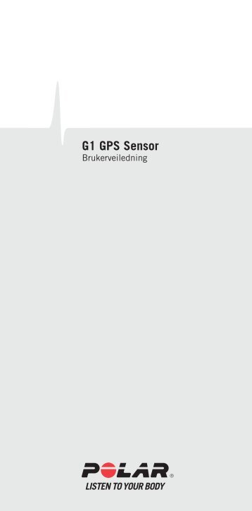Polar G1 GPS Sensor Brukerveiledning
