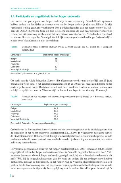 De Sociale Staat van Vlaanderen 2011 - Vlaanderen.be