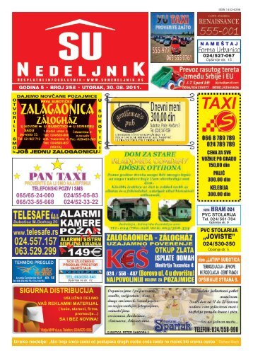 âJOVISTEâ - Su Nedeljnik