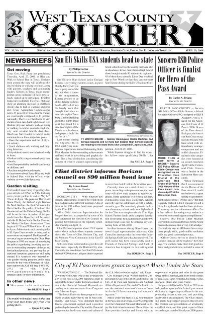 WTCC 2003 - West Texas County Courier