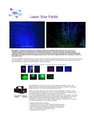 Laser Star Fields - Del Lighting