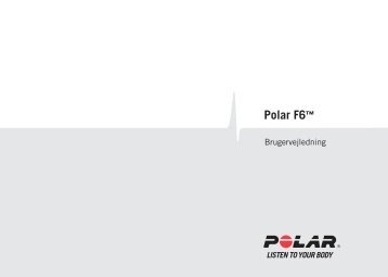 Polar F6 Bruksanvisning