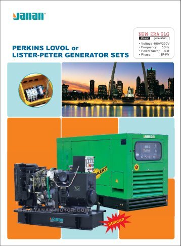 PERKINS LOVOL or LISTER-PETER GENERATOR SETS - Mech-Tech
