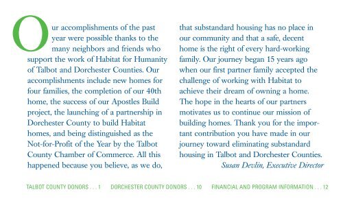 a journey to homeownership - Habitat for Humanity Choptank