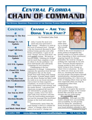 CHAIN OF COMMAND - Florida Police Benevolent Association