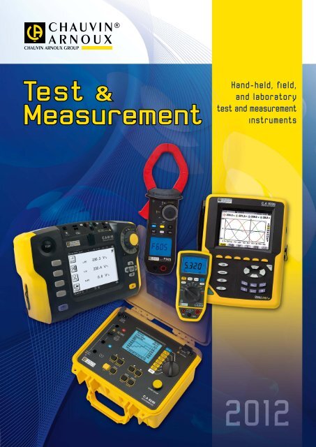 Test & Measurement - Chauvin-Arnoux i Skandinavien