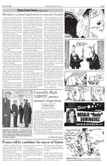 WTCC 2003 - West Texas County Courier