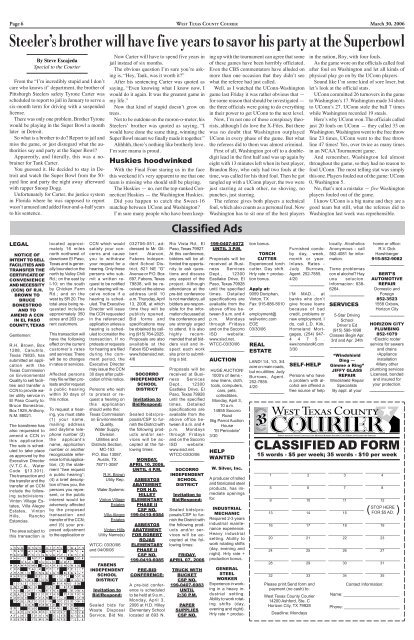 WTCC 2003 - West Texas County Courier