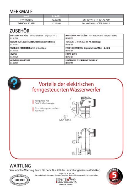 Typhoon RC elektrischer Wasserwerfer - Leader GmbH