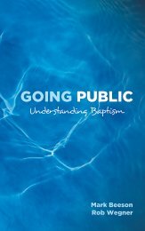 Going Public: Understanding Baptism - Granger Community Church