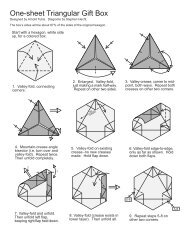 One-sheet Triangular Gift Box - Datarealm