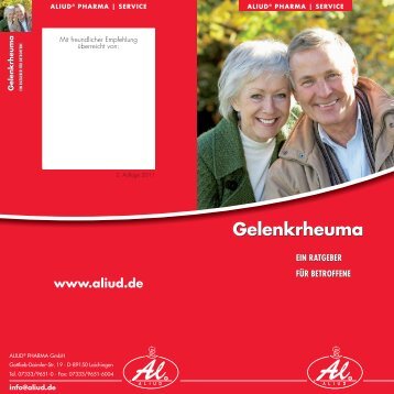 Gelenkrheuma - Aliud Pharma GmbH & Co. KG