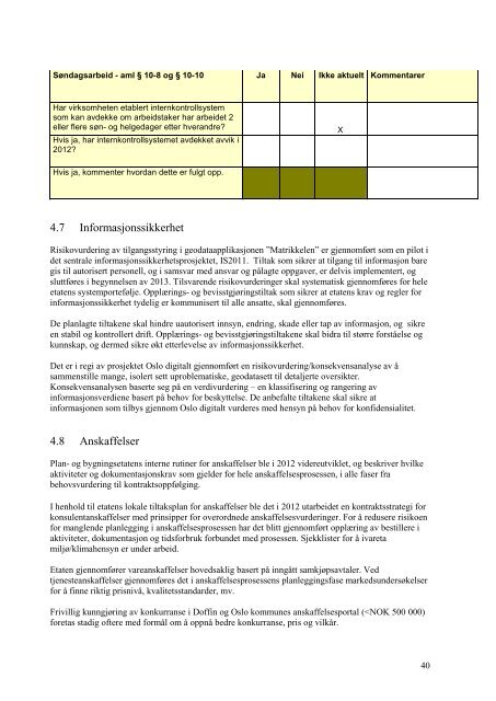 Årsberetning 2012 - Plan