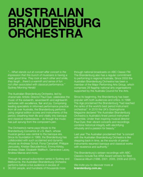 download PDF program - Australian Brandenburg Orchestra