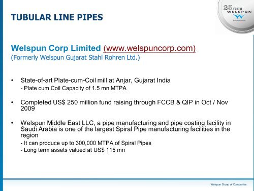 Setting New Horizons - Welspun