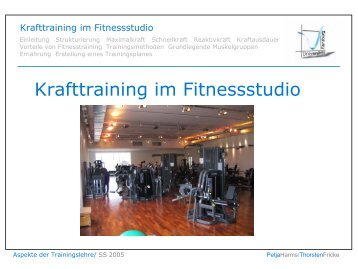 Krafttraining im Fitnessstudio