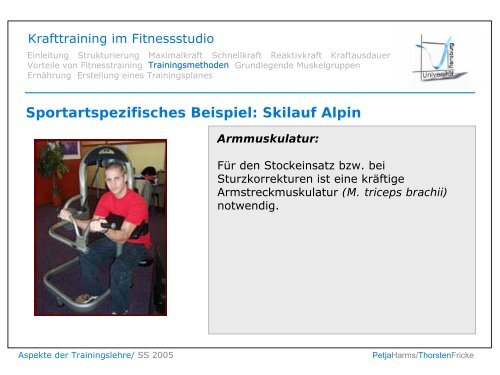 Krafttraining im Fitnessstudio