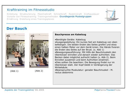 Krafttraining im Fitnessstudio