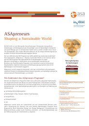 ASApreneurs - ASA-Programm