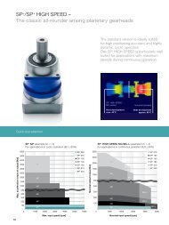 SP+/SP+ HIGH SPEED - WITTENSTEIN alpha