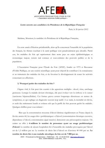 Lettre ouverte au futur prÃ©sident - Afef