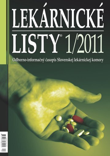 LeKáRNicKé LiSTY® 1/2011 - Slovenská lekárnická komora