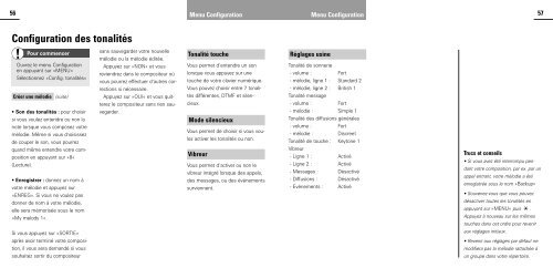 Configuration des appels - Fido