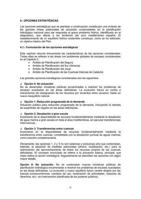 Opciones estratÃ©gicas - ConfederaciÃ³n HidrogrÃ¡fica del Guadalquivir